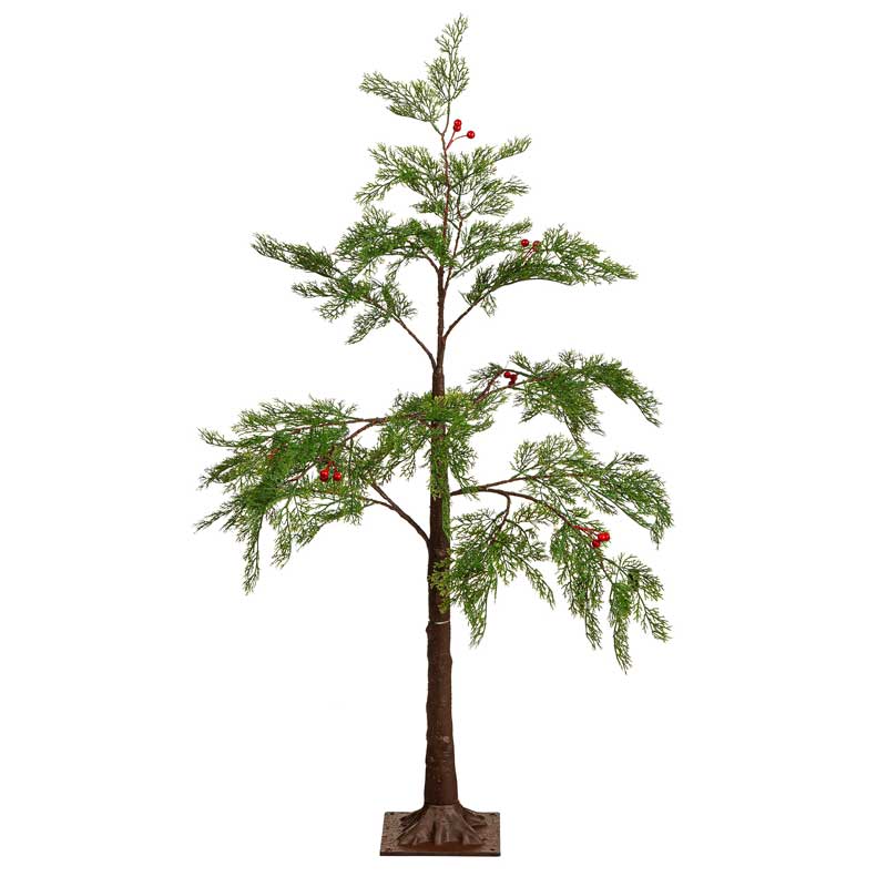 Indoor/Outdoor Lit Cedar Tree (6')