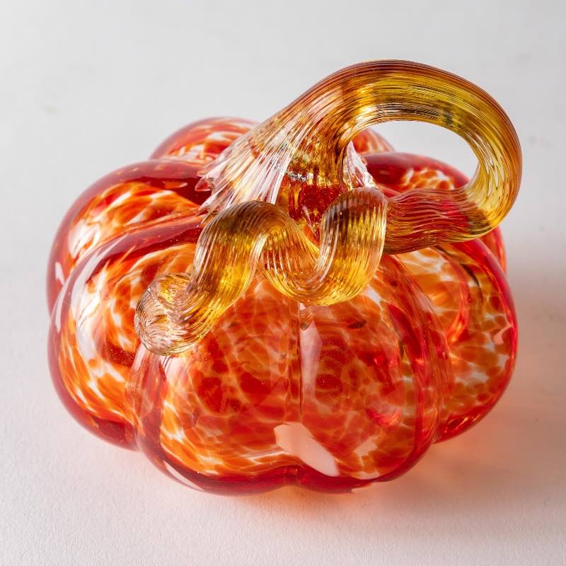 Glass Pumpkin Table Décor, Set of 4