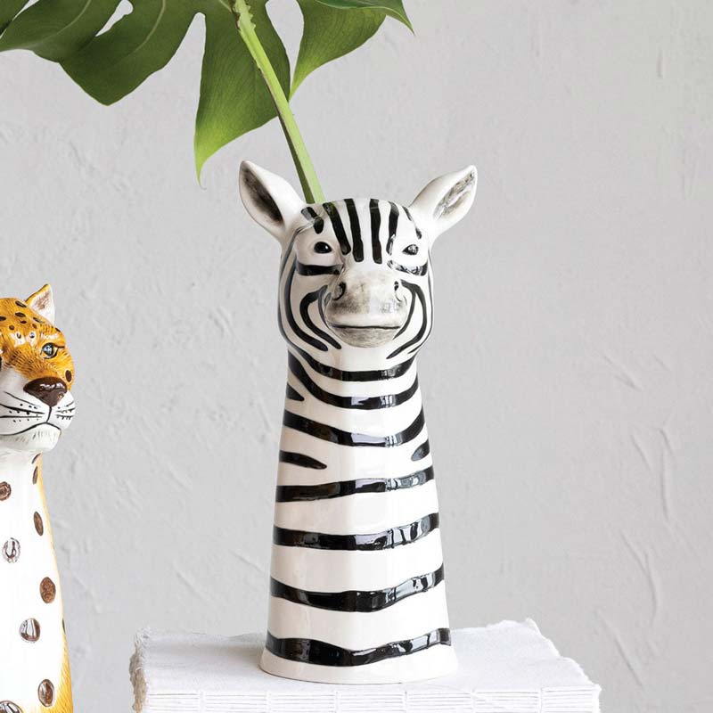 Into The Wild Zebra Vase