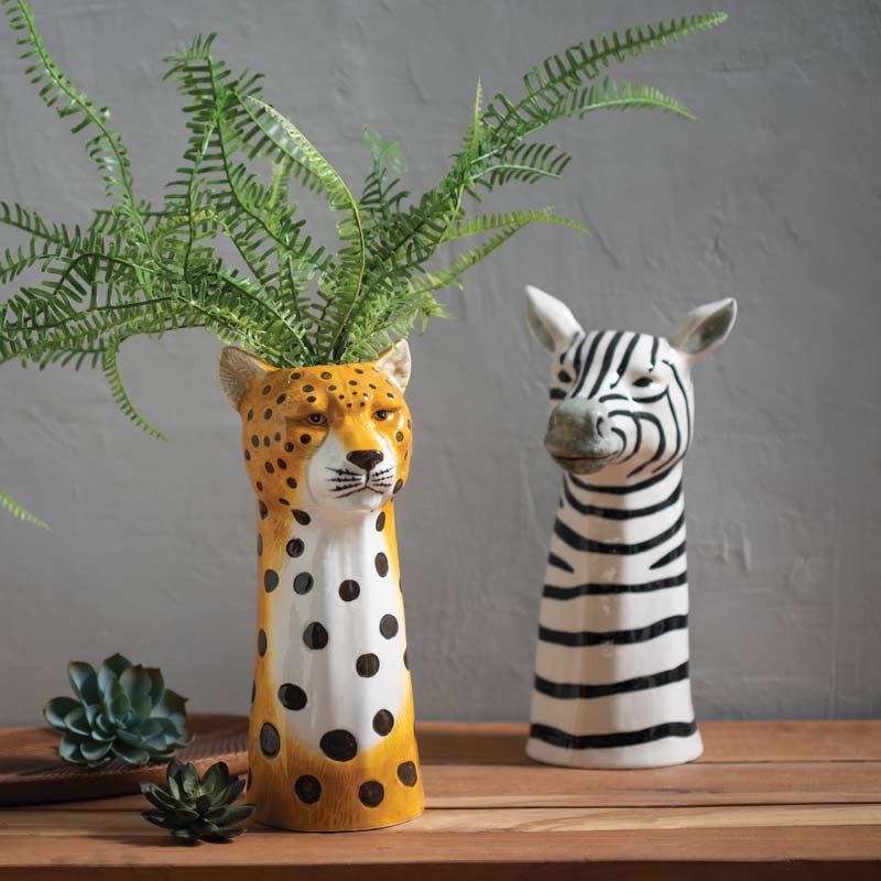 Into the Wild Cheetah Vase