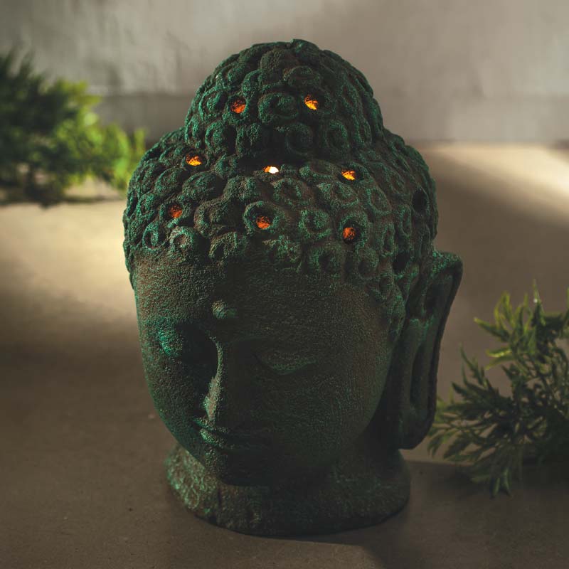Buddha Head Garden Lantern