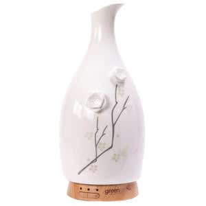 Blown Glass Aromatherapy Vase Diffuser with Therapeutic Essential Oil Set