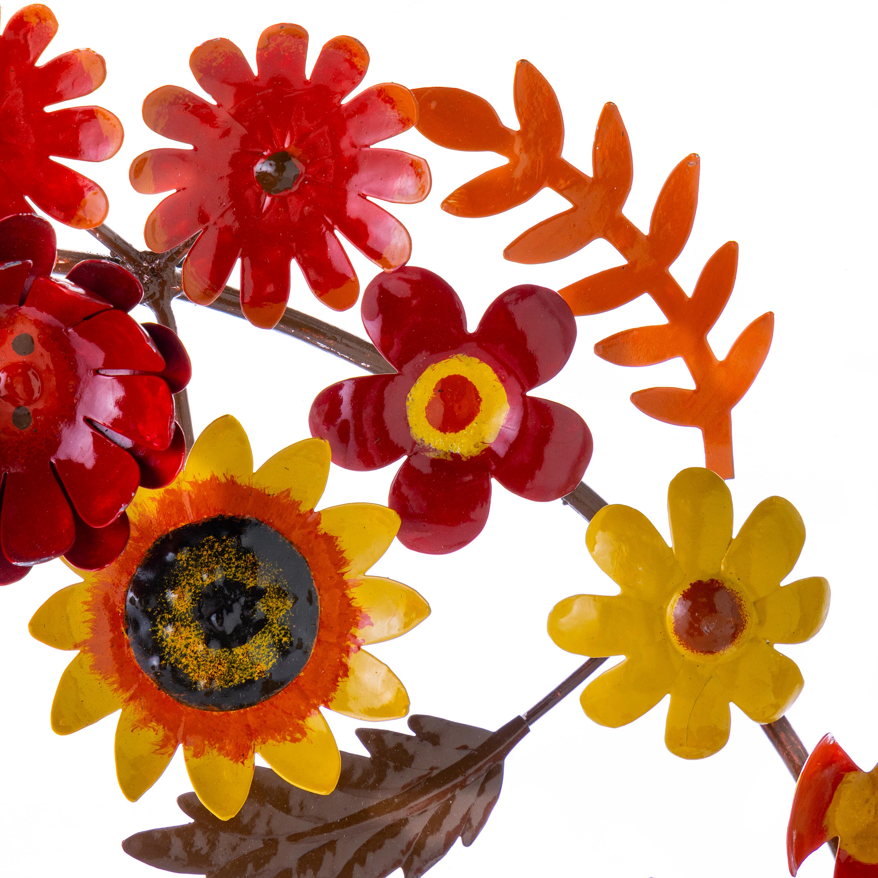Fall Flower Metal Wreath | VivaTerra