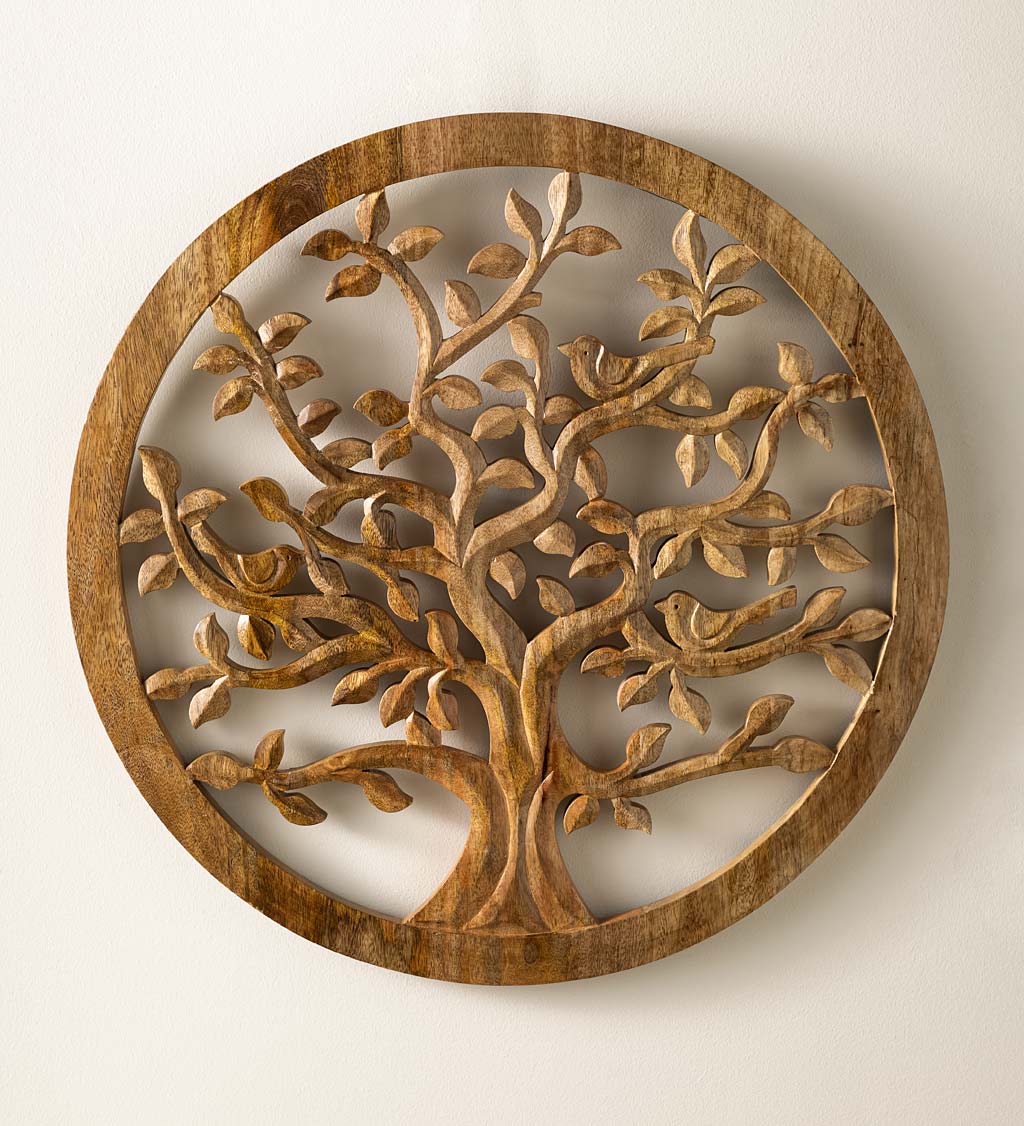 tree carved wall art