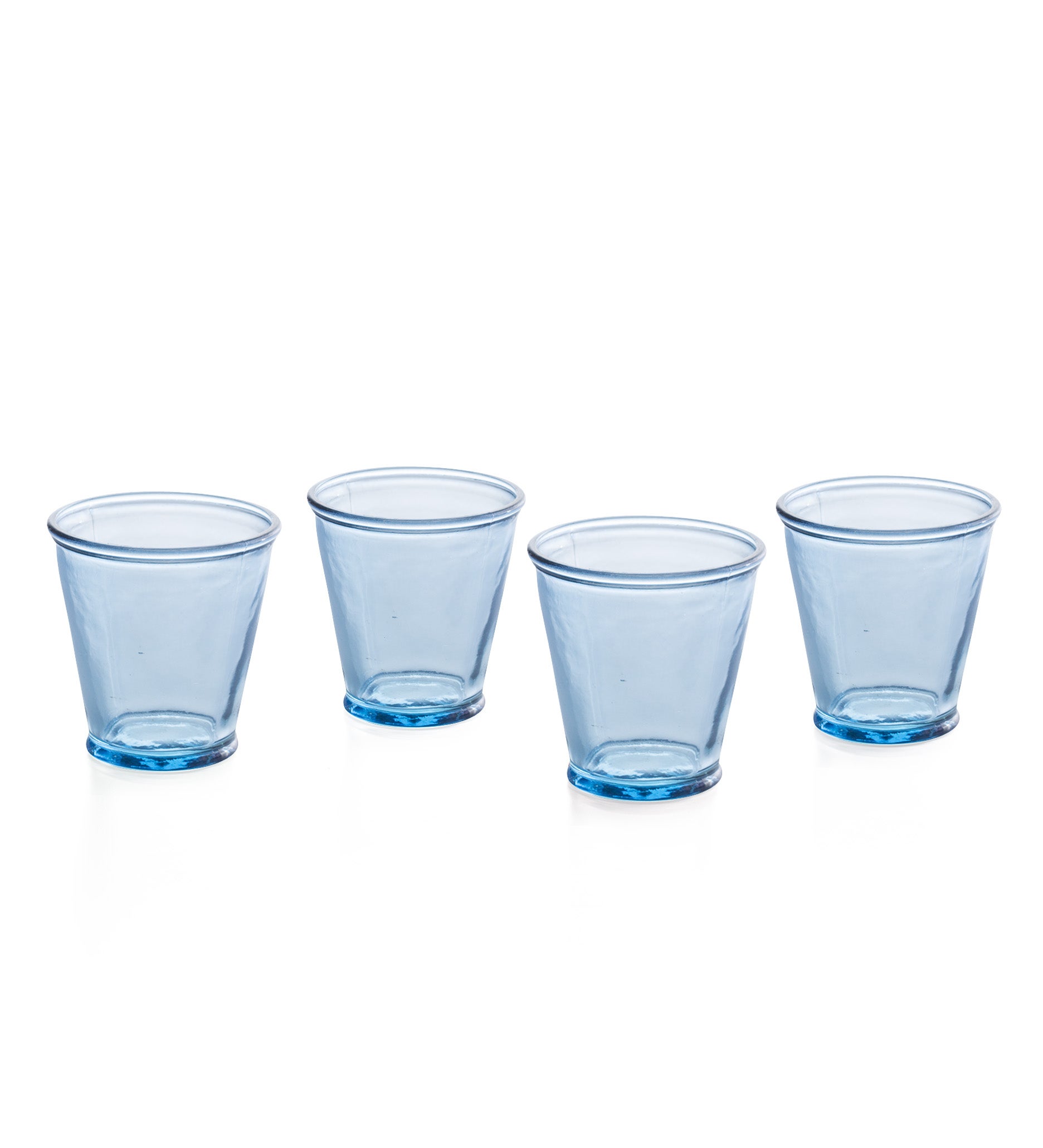 Recycled Glass Drinking Glasses, Set of 4