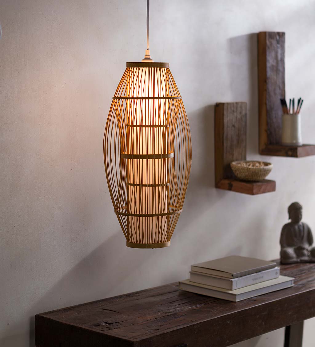 Definitief vaak Dag Bamboo Hanging Pendant Light | VivaTerra