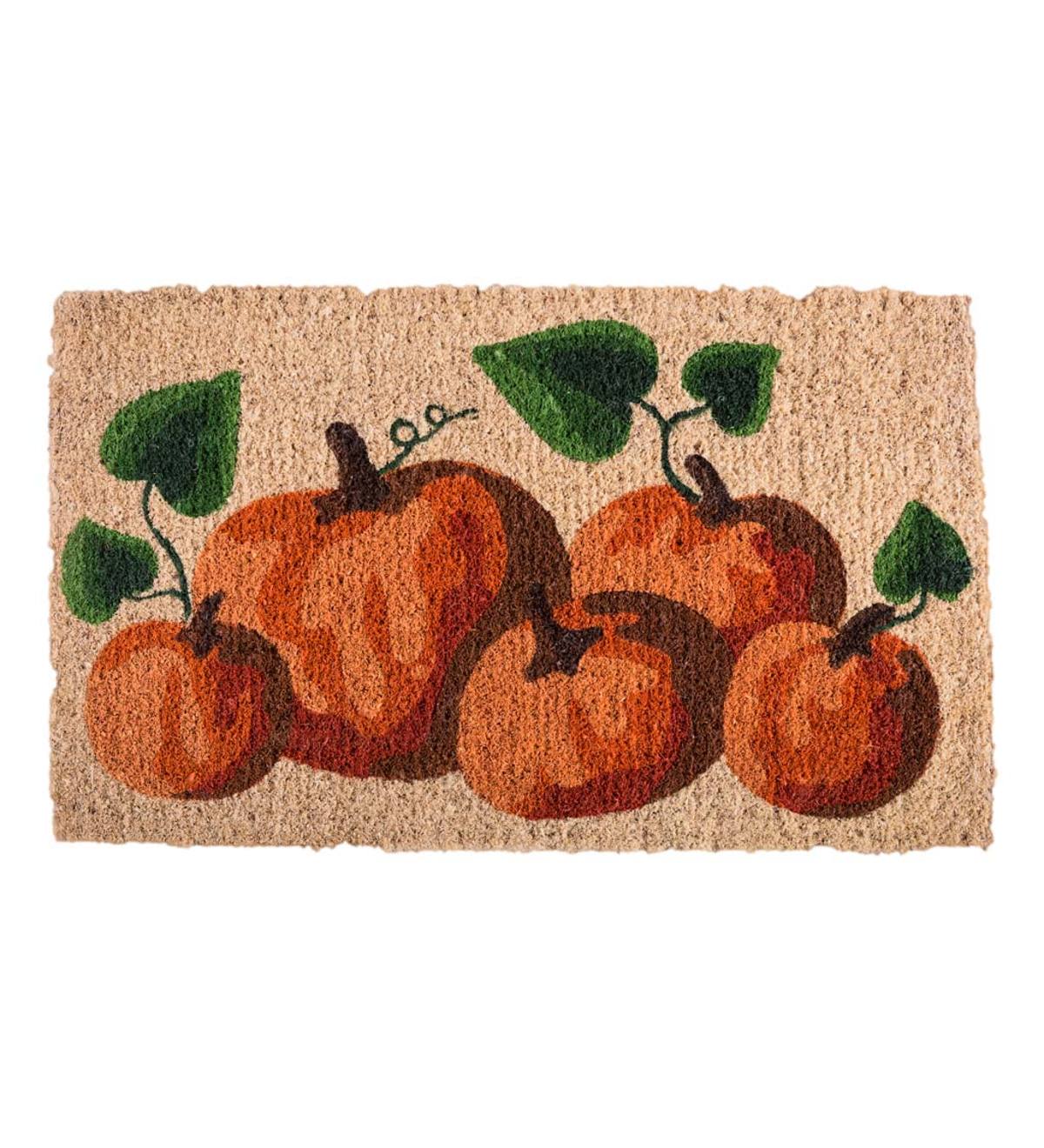 Pumpkin Autumnal Coir Mat | Fall Décor | Seasonal Accents | Seasonal ...