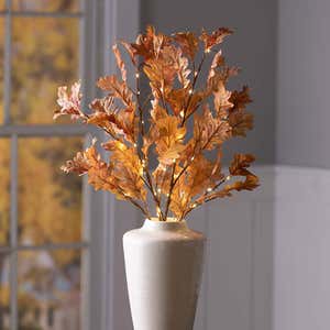Set of 2 Connected Indoor/Outdoor Lighted Birch Branches - Brown